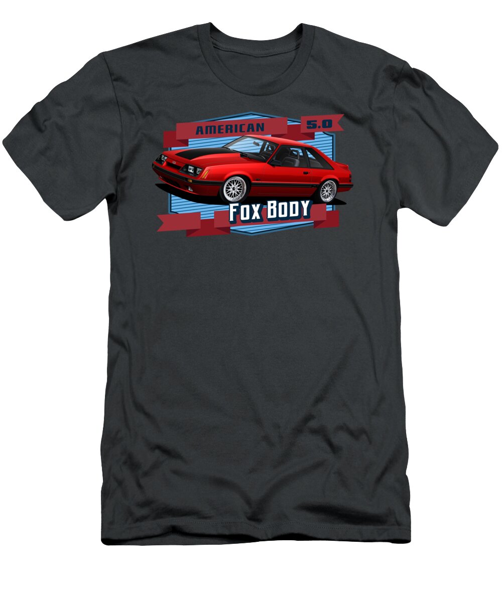 Red Mustang Paul Kuras T-Shirt