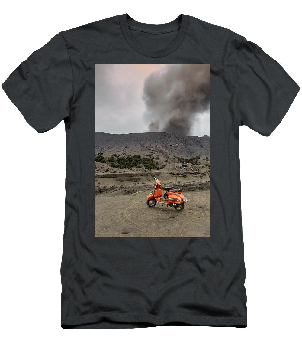 Red Scooter Near Mtbromoeast Konstantin Trubavin T-Shirt