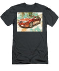 Red Sedan with Abstract Background Pontiac G6 2013 Sedan Red Car Artistic Car Vibrant Red Car Illust Hollie Love T-Shirt
