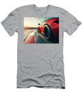 Red Sports Car Racing on Track Evie Carrier T-Shirt