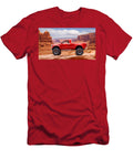 Red Truck in Desert Landscape Evie Carrier T-Shirt