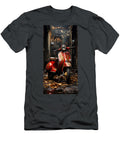 Red Vespa Italian Scooter N025 Edit Voros T-Shirt