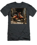 Red Vespa Italian Scooter N028 Edit Voros T-Shirt