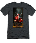 Red Vespa Italian Scooter N029 Edit Voros T-Shirt