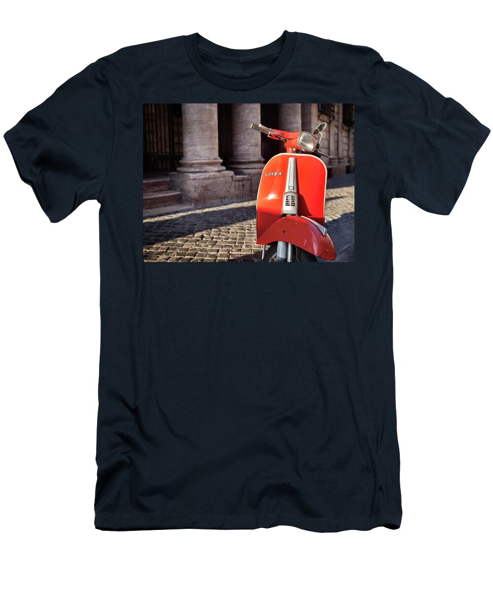 Red Vespa Luigi Vaccarella T-Shirt