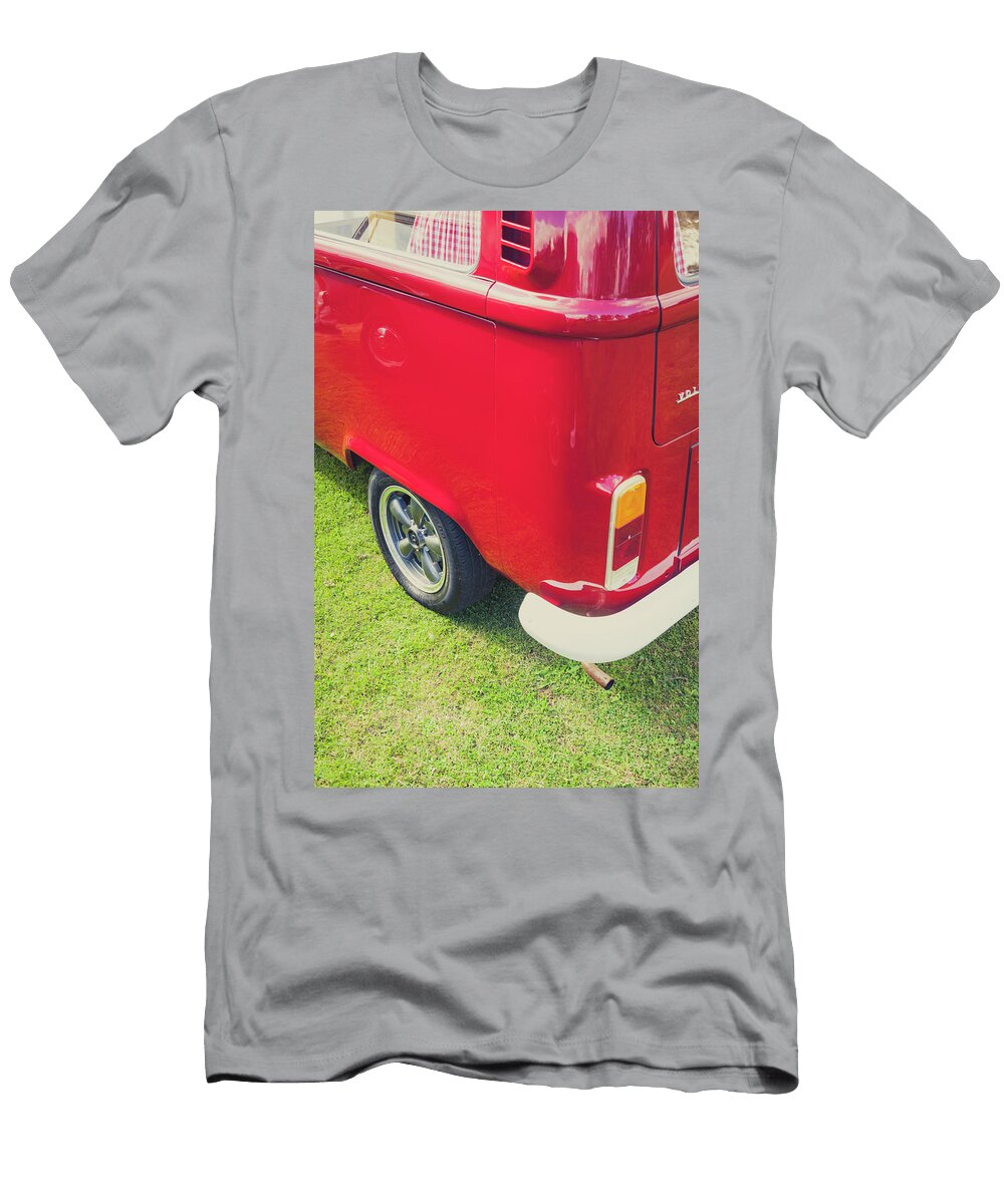 Red VW T2 Camper Van Rear Light Richard Nixon T-Shirt
