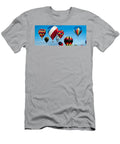 Red White and Balloons Panorama Jim Chamberlain T-Shirt