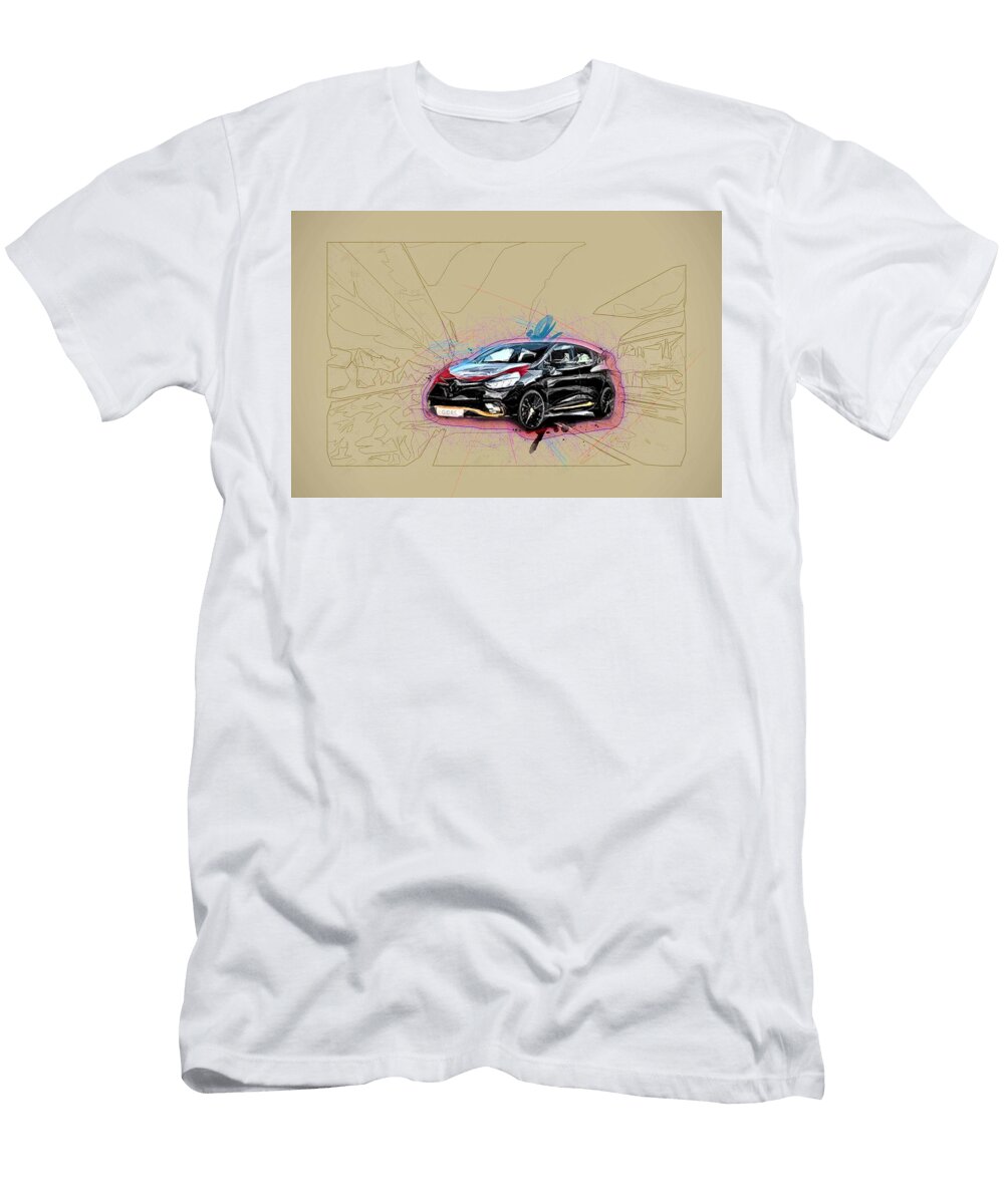 Renault Clio Rs 18 2018 Black Hatchback Racing Version Ola Kunde T-Shirt