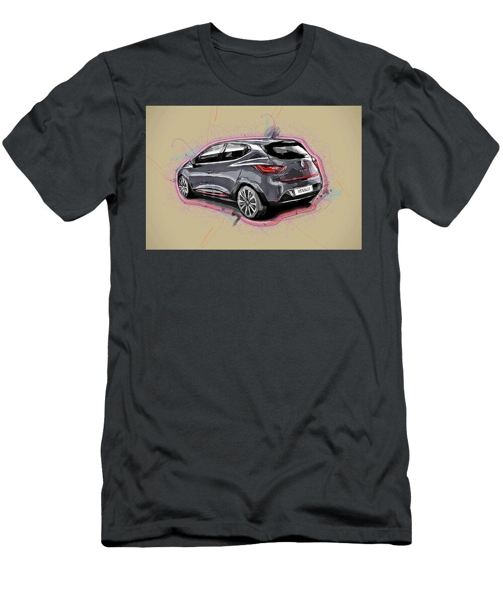 Renault Clio Rs 2017 Black Hatchback French Cars Ola Kunde T-Shirt