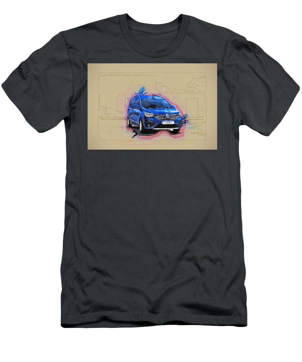 Renault Express Minivans 2021 Cars Parking French Ola Kunde T-Shirt