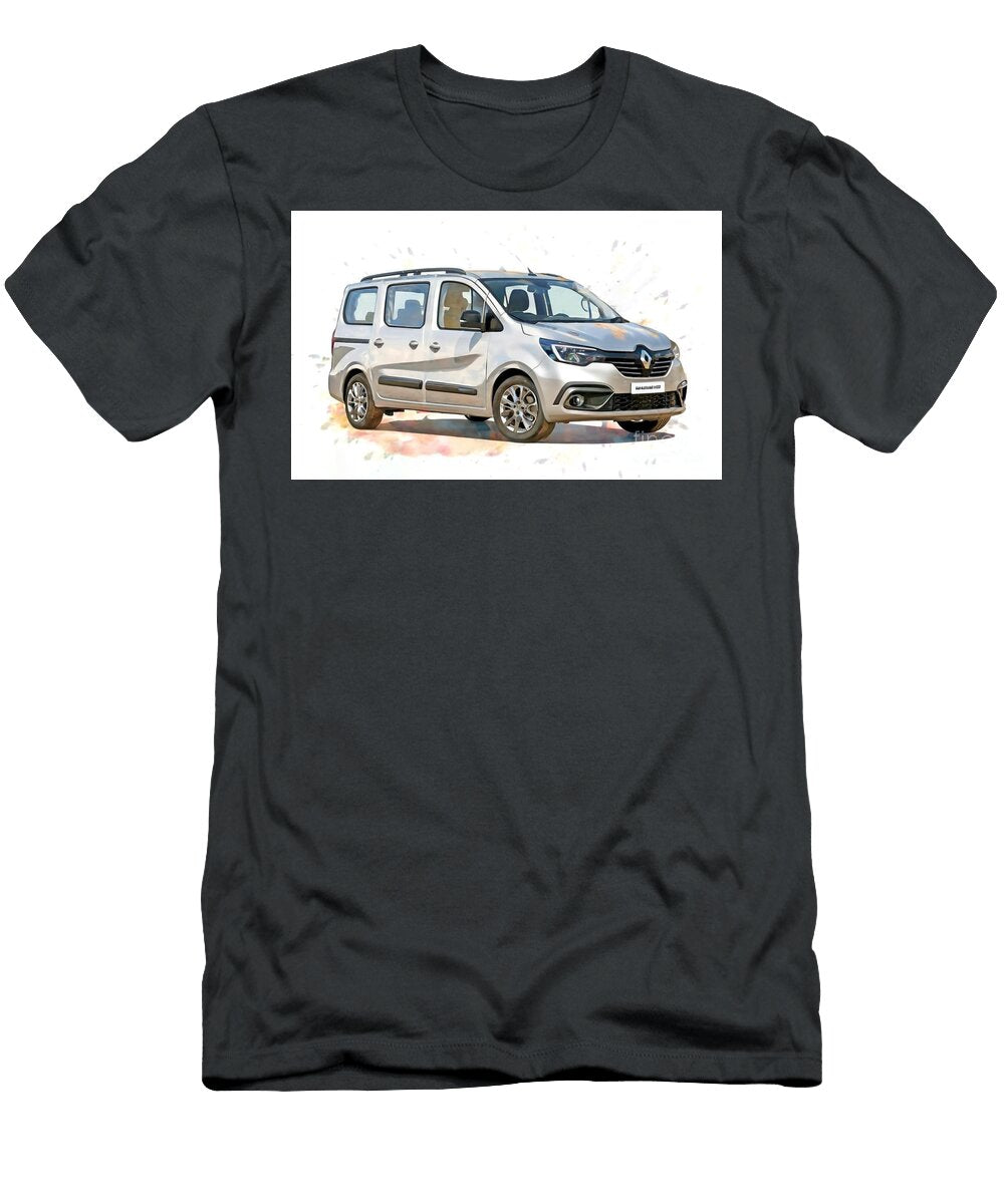 Renault Express Minivans 2021 Cars Watercolor Parking Lowell Harann T-Shirt