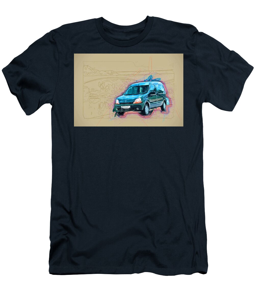 Renault Kangoo Minivans 2003 Cars Cargo Transport Lkw French Ola Kunde T-Shirt