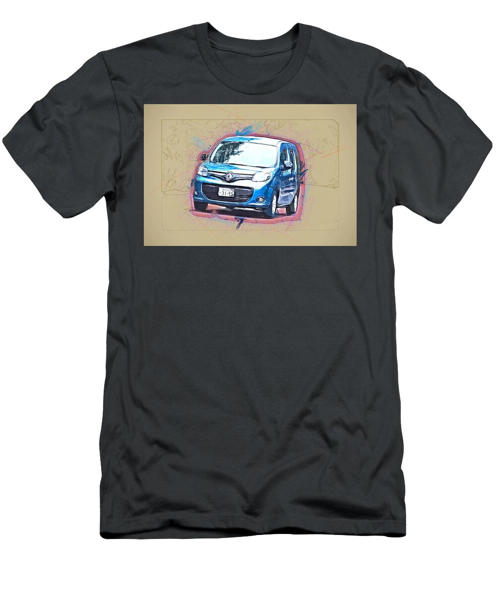Renault Kangoo Minivans 2022 Cars Jp Spec Cargo Transport Ola Kunde T-Shirt