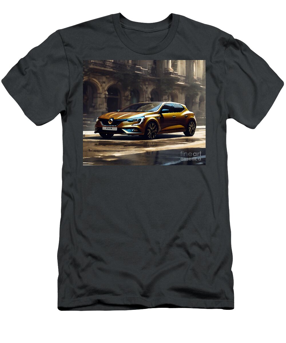 Renault Megane 2020 Exterior Front View Brown Hatchback Cortez Schinner T-Shirt