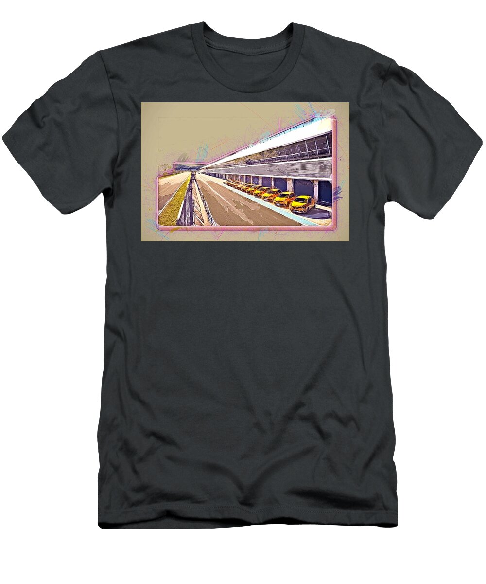 Renault Megane Rs 2020 Racing Track Yellow Sports Hatchback French Cars Ola Kunde T-Shirt