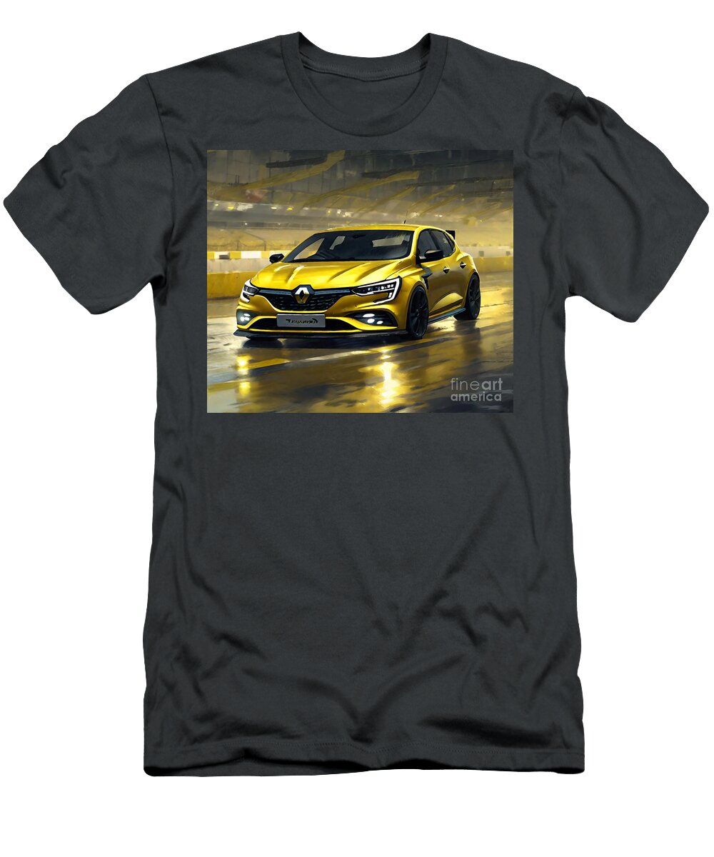 Renault Megane Rs 2020 Racing Track Yellow Sports Hatchback New Yellow Megane Cortez Schinner T-Shirt