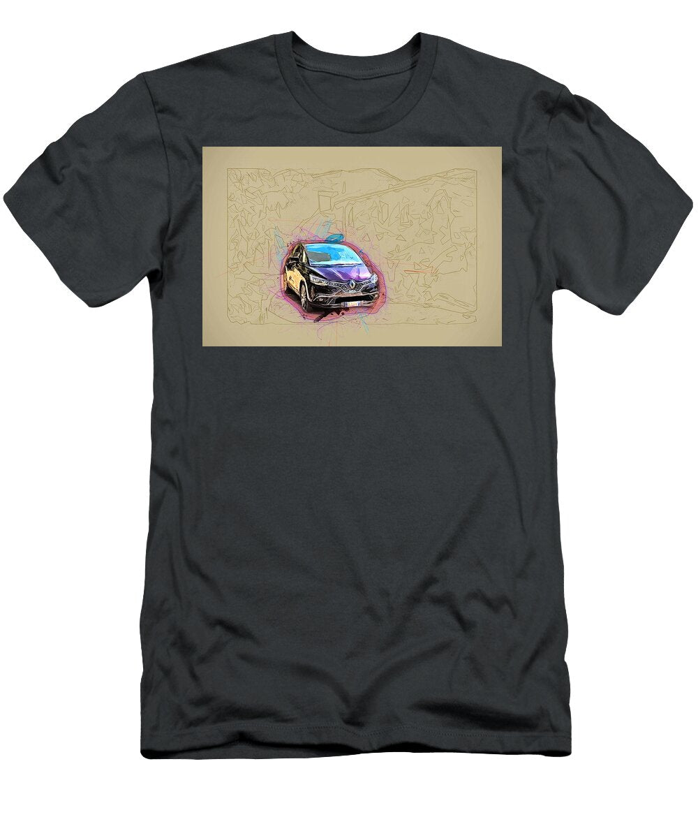 Renault Scenic Initiale 2018 Purple Minivan French Cars Ola Kunde T-Shirt