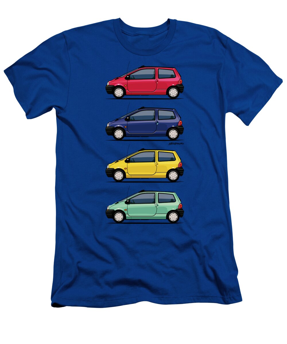 Renault Twingo 90s Colors Quartet Monkey Crisis on Mars T-Shirt