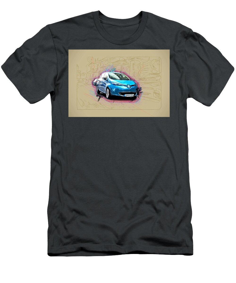 Renault Zoe 2018 City Cars Hatchback Blue French Ola Kunde T-Shirt