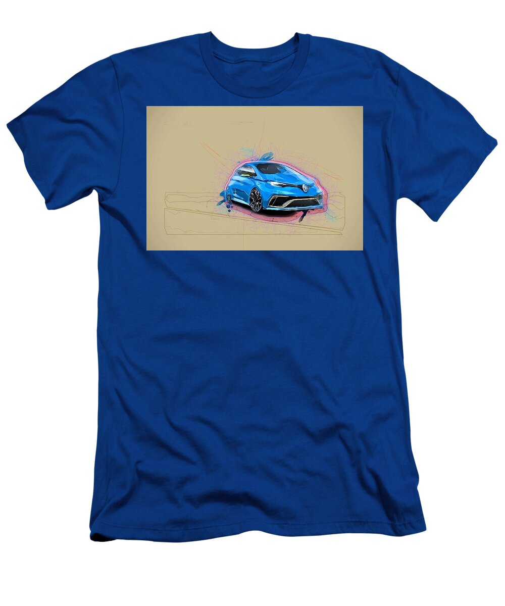 Renault Zoe E Sport 2017 Cars Hatchback Electric Ola Kunde T-Shirt