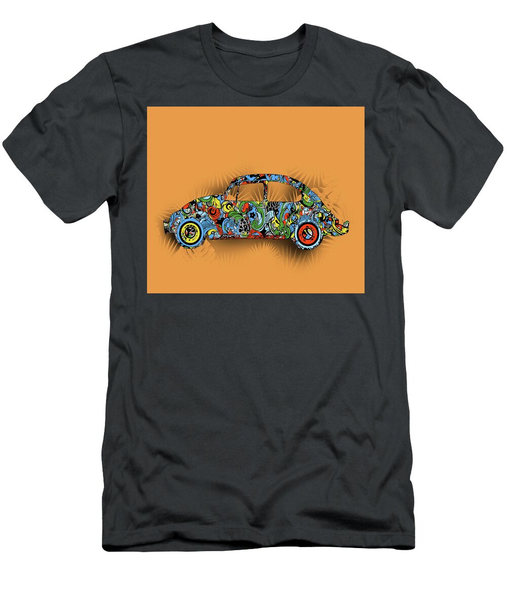 Retro Beetle Car 4 Bekim Art T-Shirt