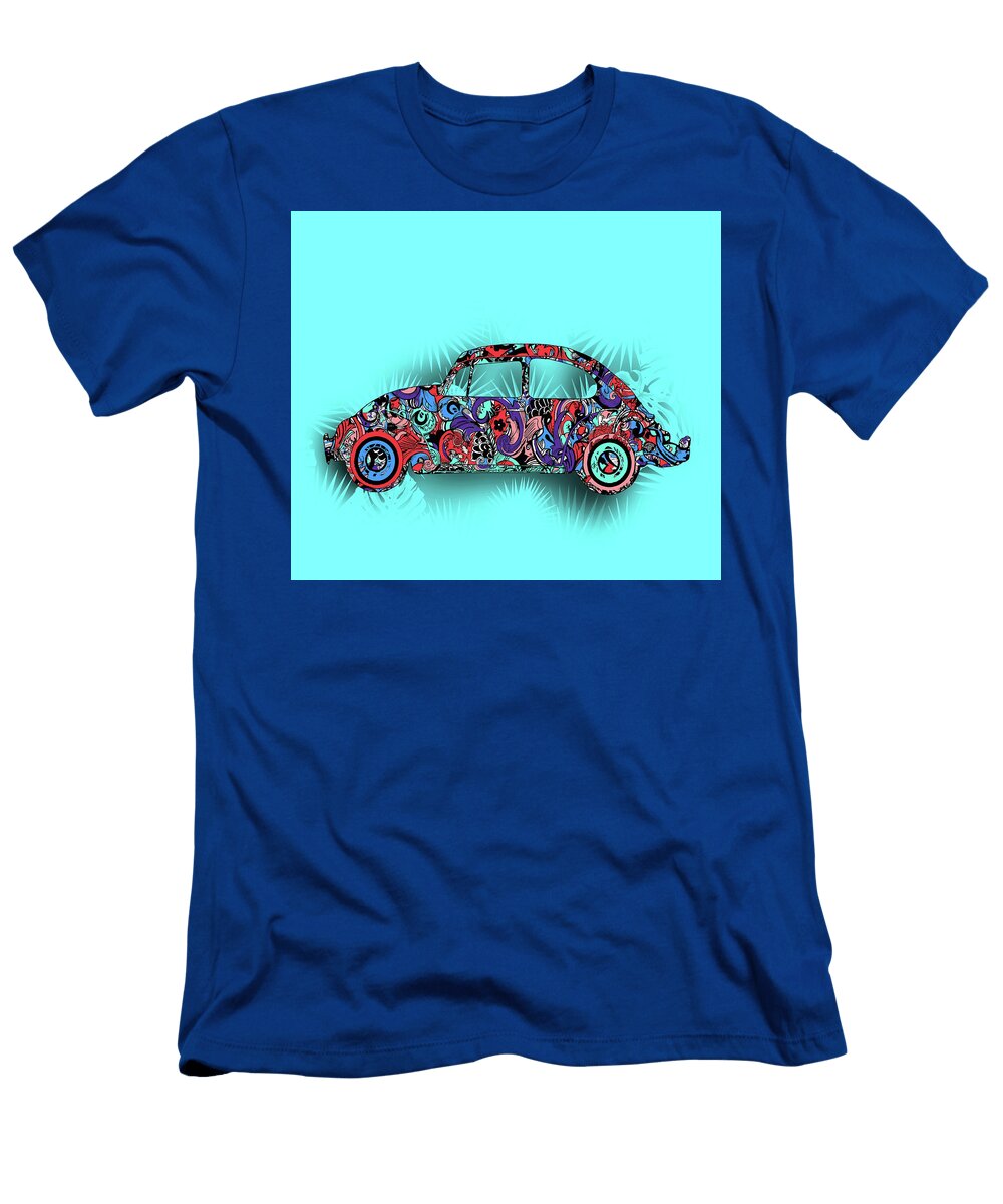 Retro Beetle Car 5 Bekim Art T-Shirt