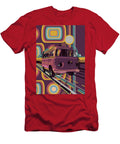 Retro Camper Van 70s Purple Bekim Art T-Shirt