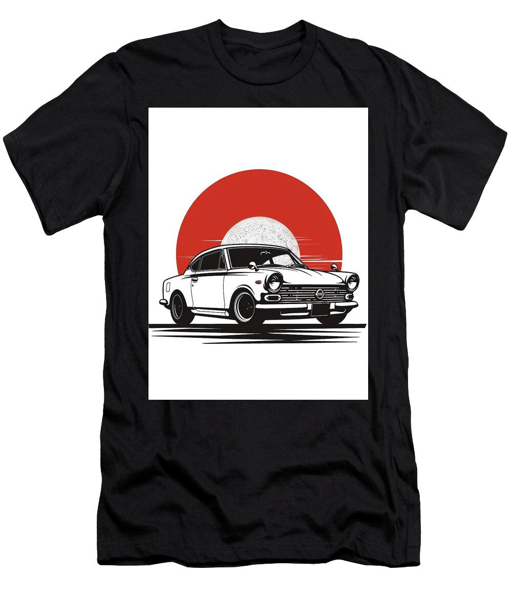 Retro Collector Nissan Figaro Classic Jdm Hatchback Vintage Japanese Car Graphic Design Cortez Schinner T-Shirt