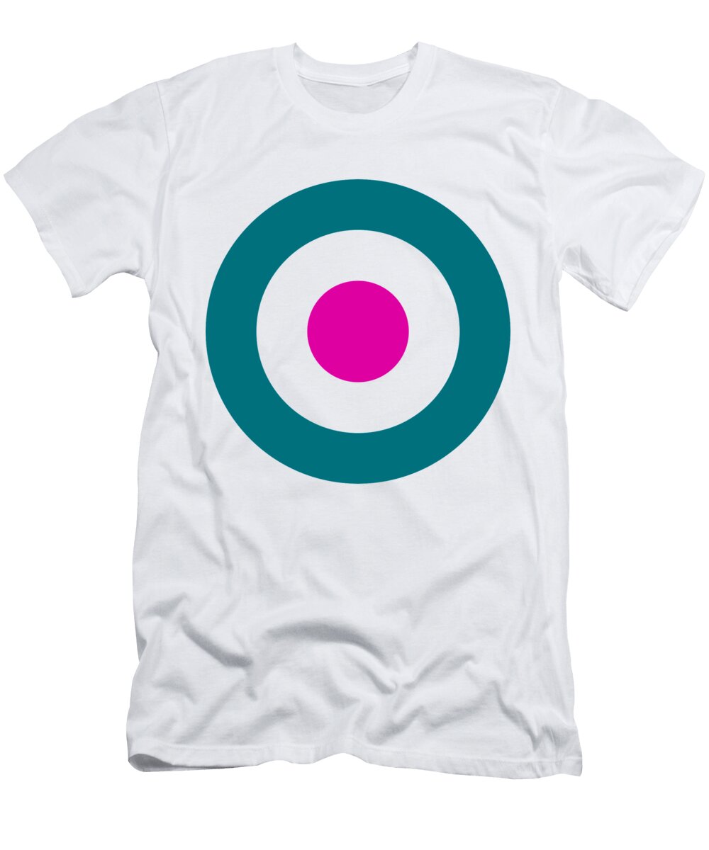 Retro Cyan Target Mod Nobodys Hero T-Shirt