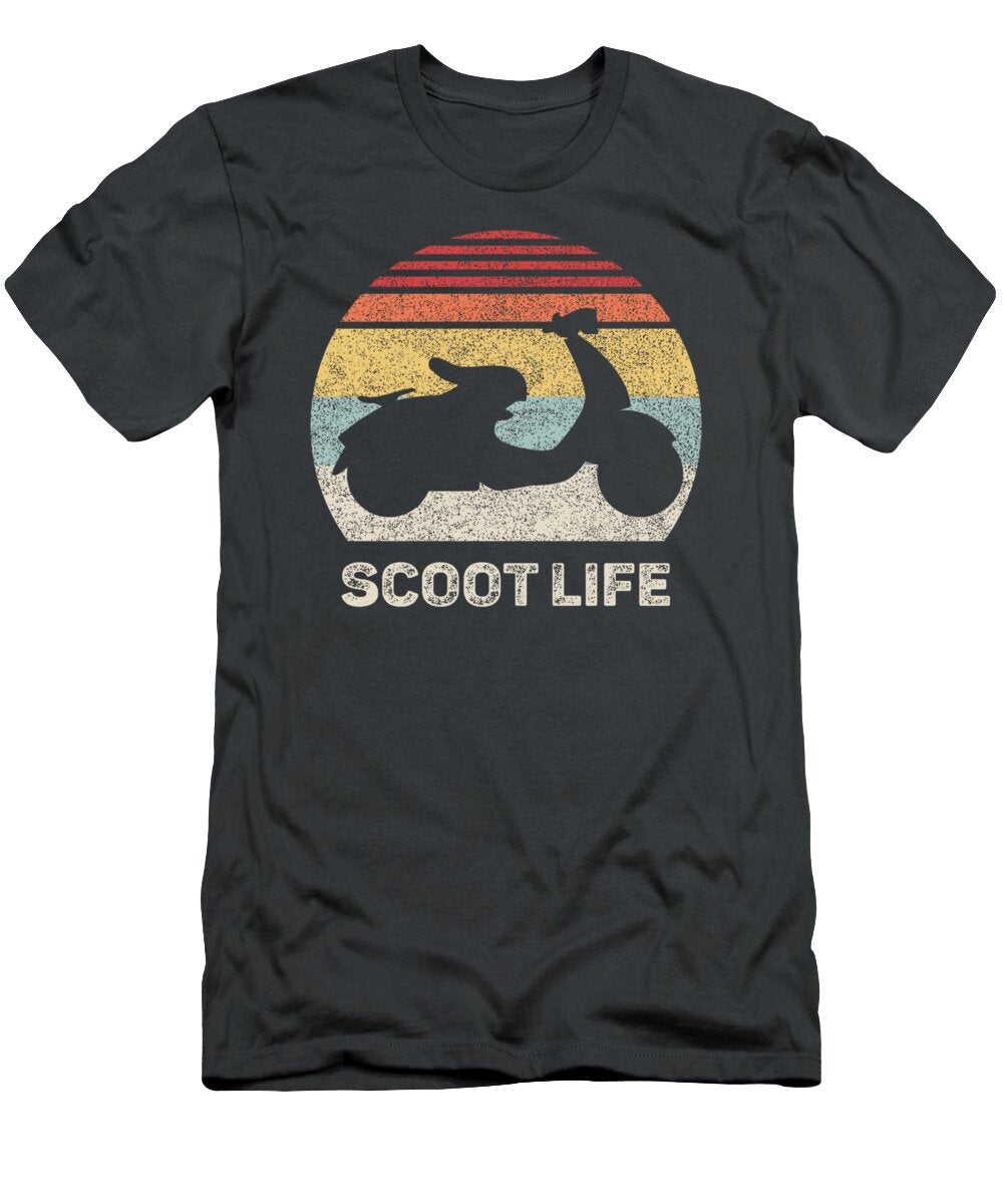 Retro Scoot Life Scooter Funny Vintage Moped Olejaj Anvik T-Shirt