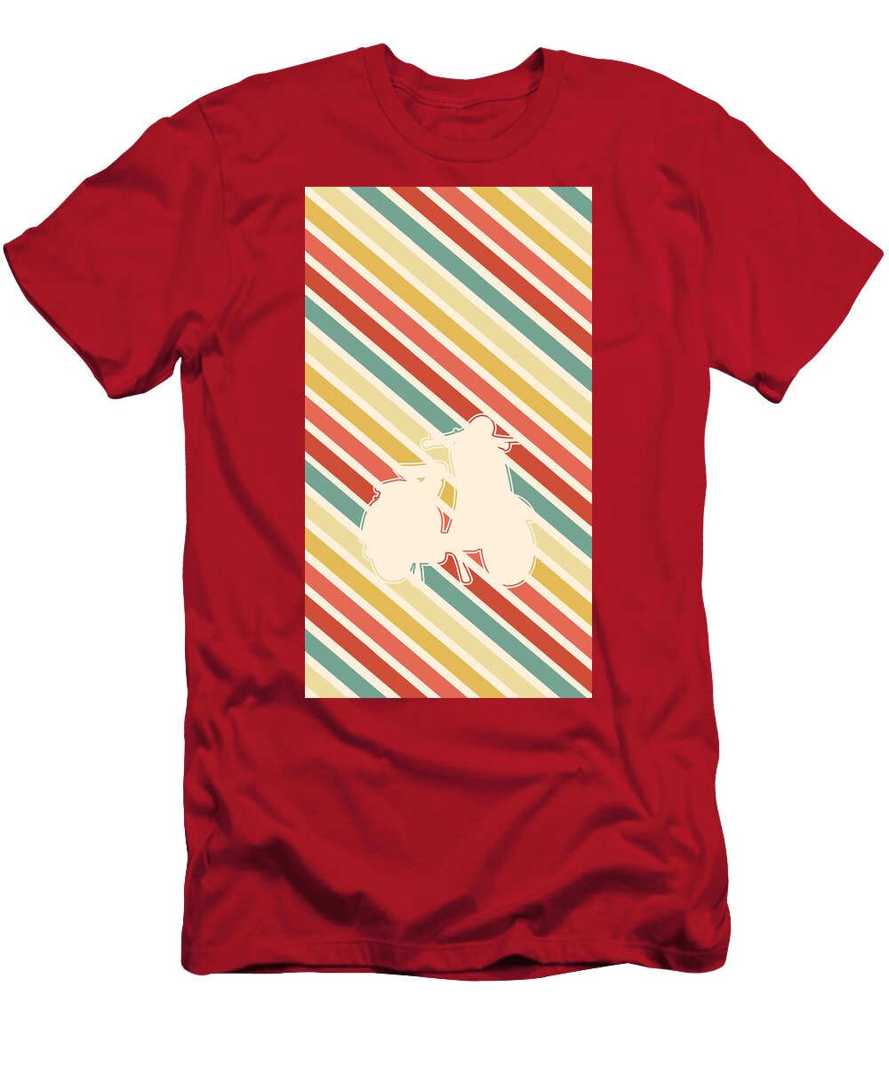 Retro Scooter Bike Vintage Scoot Moped Jonathan Kraske T-Shirt