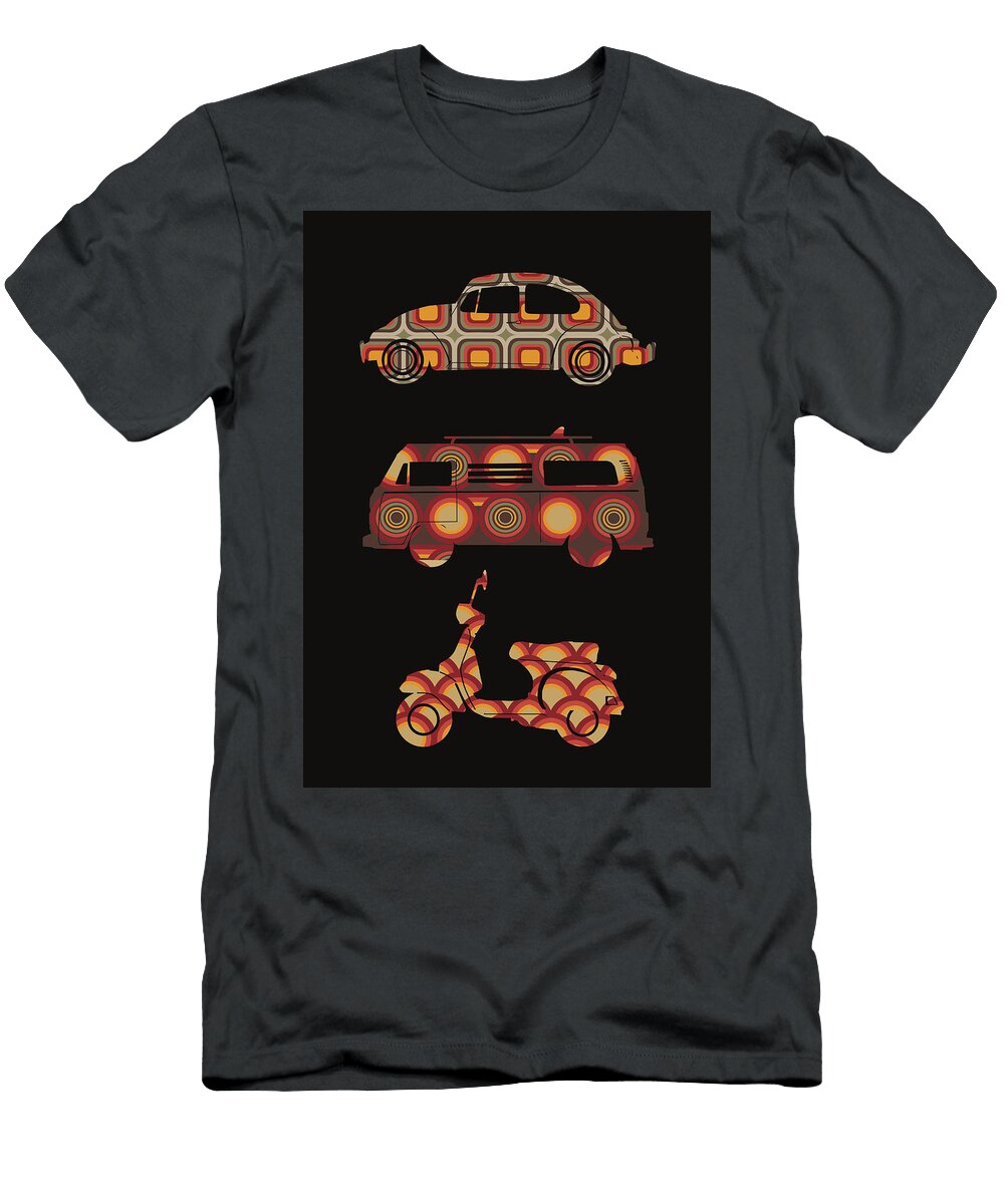 Retro Wheels 70s Bekim Art T-Shirt