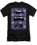 Retro Wheels 70s Purple Bekim Art T-Shirt