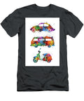 Retro Wheels Watercolor Bekim Art T-Shirt