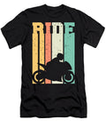 Ride Retro Motorcycle Super Sportbike Silhouette Illustration Jeff Hobrath T-Shirt