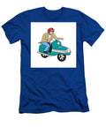 Rider Riding Scooter Isolated Cartoon Aloysius Patrimonio T-Shirt