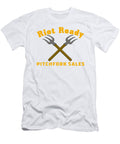 Riot Ready Pitchfork Sales Funny Puns Nonsense Henry B T-Shirt