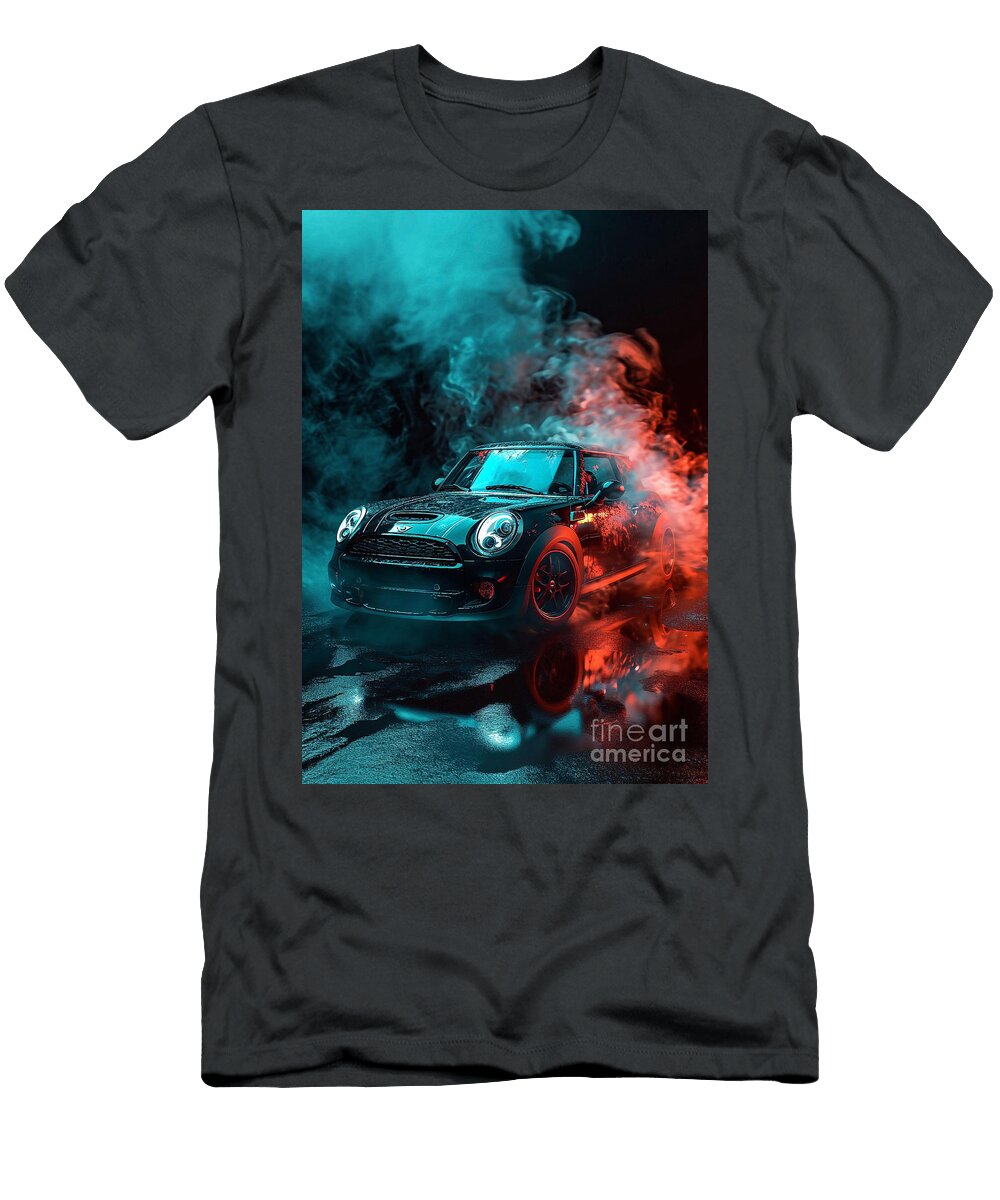 Roadster Radiance Mini Cooper Roadster in Epic Smoke Art Clark Leffler T-Shirt