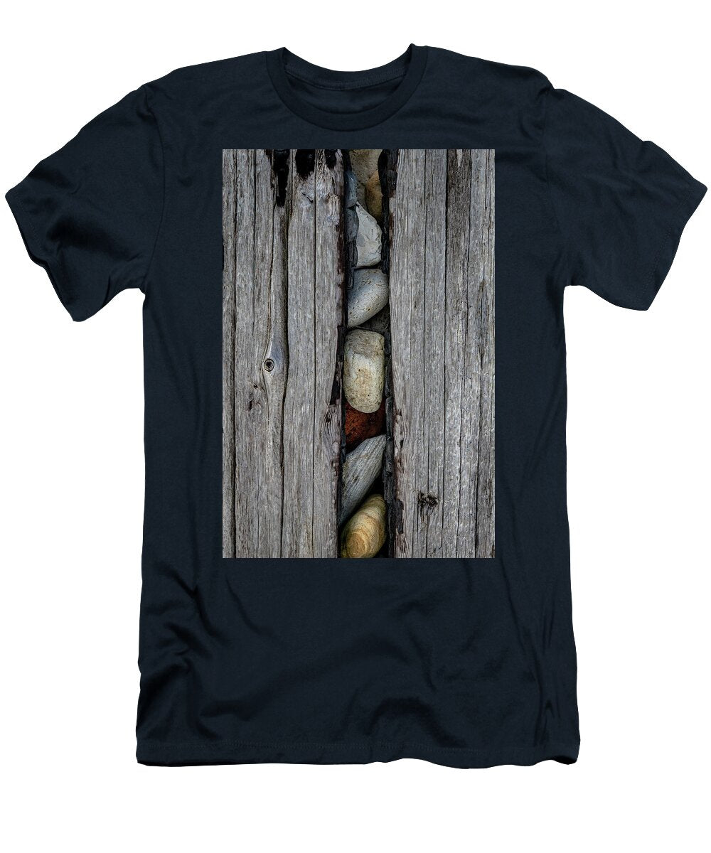 Rocks in Log Mike Burgquist T-Shirt