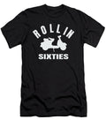 Rollin Sixties Scooter Funny Retro Motorbike White Clean Henry B T-Shirt