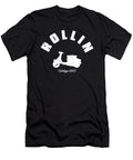 Rollin Vintage Scooter Funny Retro Motorbike 1970 White Henry B T-Shirt