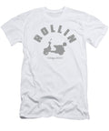 Rollin Vintage Scooter Funny Retro Motorbike 2000 Silver Henry B T-Shirt