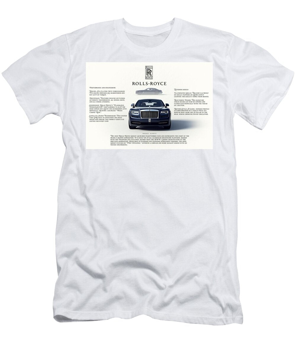 Rolls Royce Ghost Overview Kevin Walker and Pixel Reverie T-Shirt