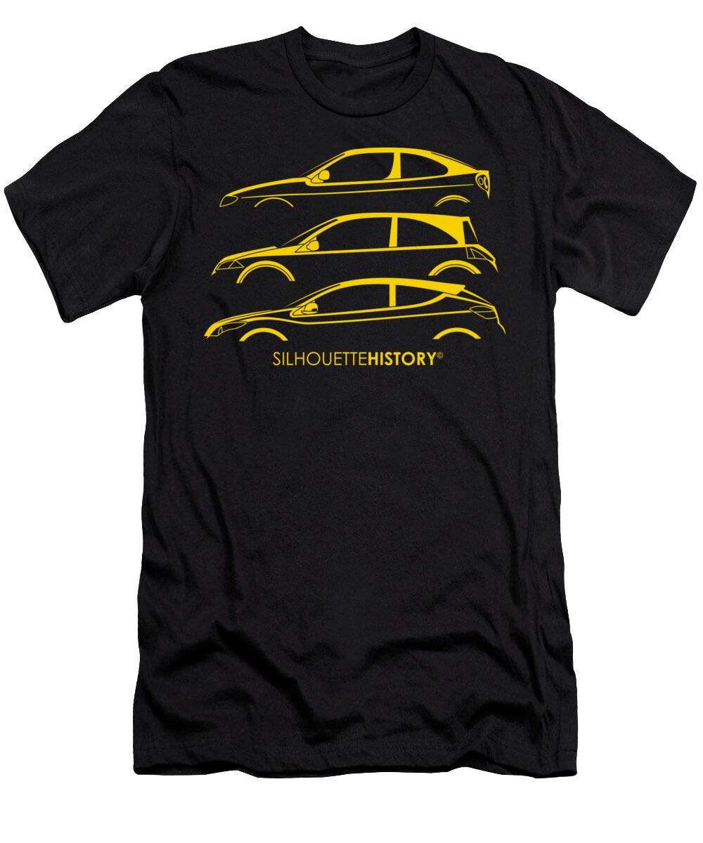 Rombus Compact 3d Silhouettehistory Gabor Vida T-Shirt