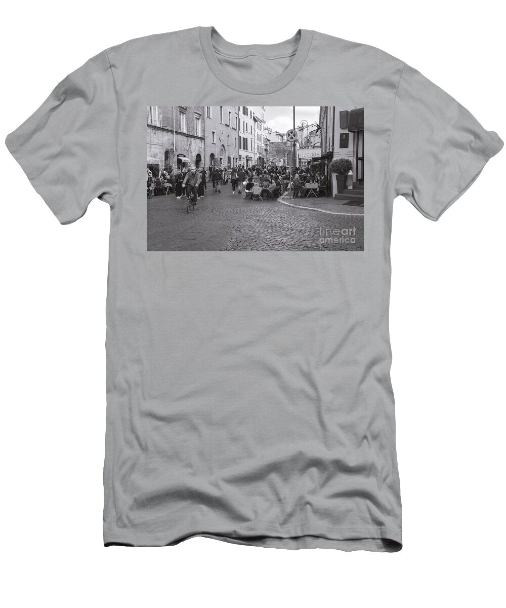 Rome Bw Have Lunch in the Street Stefano Senise T-Shirt