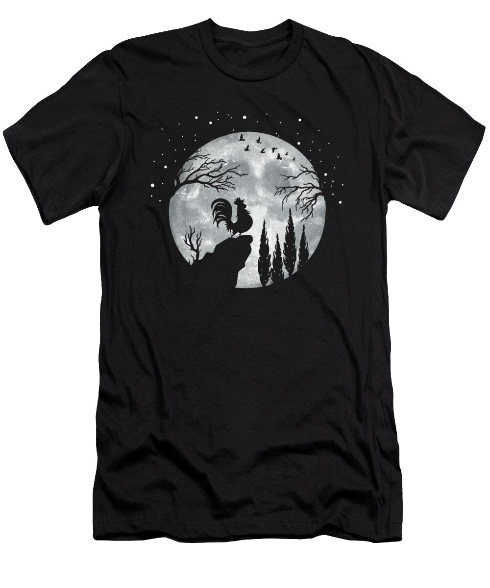 Rooster Chicken Crazy Squirrel T-Shirt