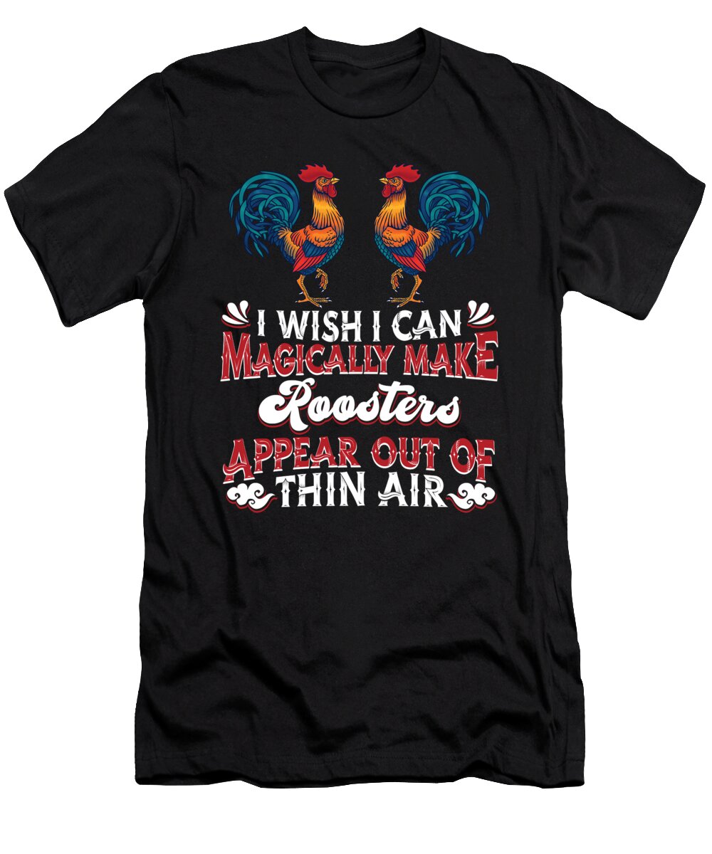 Rooster Farming Farmer Cock Crazy Squirrel T-Shirt