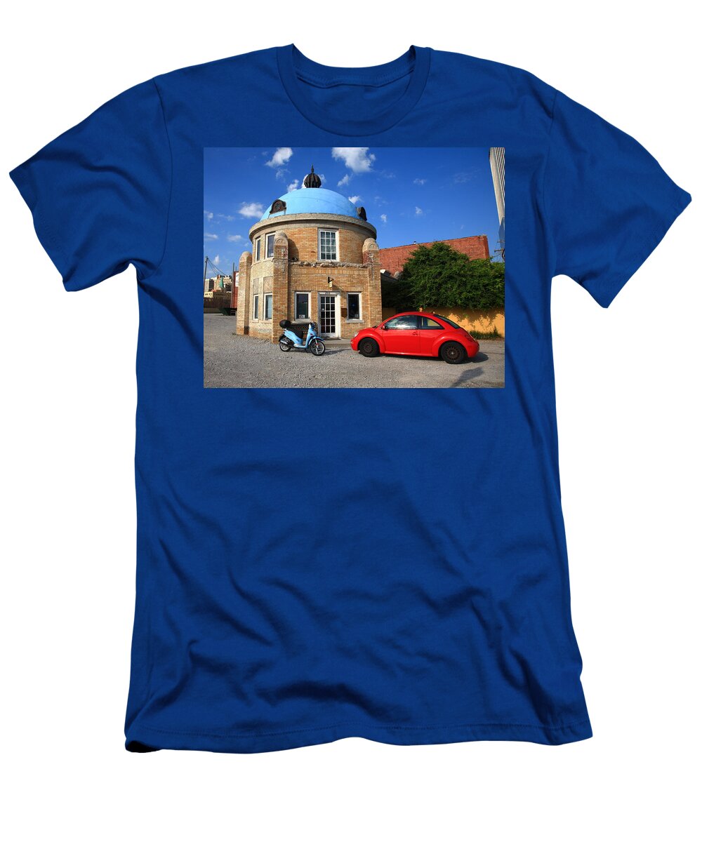 Route 66 Blue Dome of Tulsa Frank Romeo T-Shirt