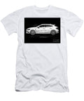 Rs Monochrome Megane Car Renault Vehicle Sketch Auto Pencil Geometric Minimal Clint Mclaughlin T-Shirt