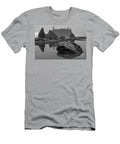 Ruby Beach Stormy Silhouettes Black and White Adam Jewell T-Shirt